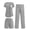 Grey, variant on 3 Piece Maternity Pajamas Set Postpartum Nursing Short Sleeve Breastfeeding Sleepwear Pregnancy Shorts & Pants Pjs
