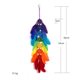 thumbnail image 5 of 5uds. Atrapasueños de plumas de colores, colgante para colgar en la pared de la puerta del hogar, atrapasueños, 5 of 7