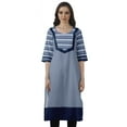 thumbnail image 1 of Moomaya Kurta Imprimée Prête à l'Emploi pour Femmes Kurti Ethnique en Coton Formel et Fête, 1 of 6