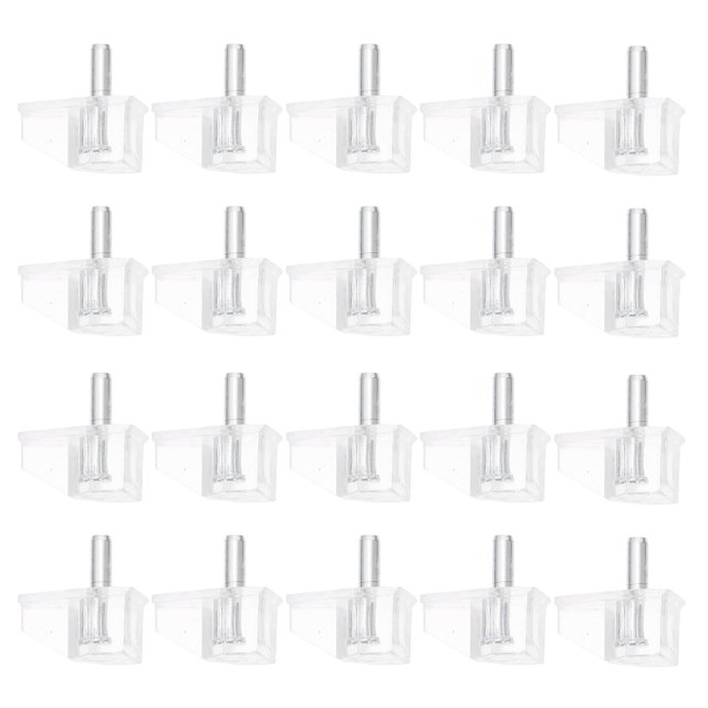 MIANGASTORE 20pcs Transparent Cabinet Shelf Pegs Plastic Shelves Pegs Shelf Support Pegs 3MM