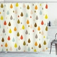 thumbnail image 1 of Ambesonne Colorful Shower Curtain, Retro Water Drops Rain, 69"Wx84"L, Multicolor, 1 of 3