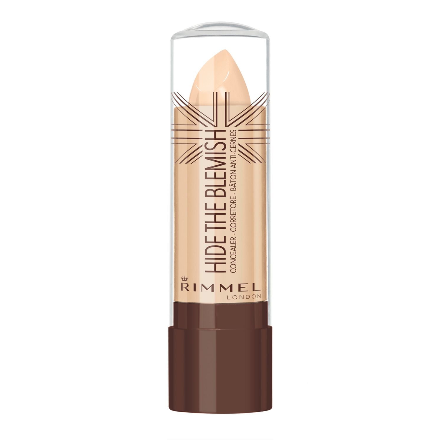 Rimmel Cache-cernes Hide The Blemish, formule ultra-crémeuse pour un effet durable et naturel, illumine la peau, 100% Sans Cruauté Applicateur en bâtonnet