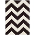 thumbnail image 4 of SAFAVIEH Chatham Jake Zigzag Stripes Wool Area Rug, Brown/Ivory, 3' x 5', 4 of 7