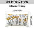 thumbnail image 6 of REGALWOVEN Floral Throw Pillow Covers Pack of 2, Flower Plant Farmhouse Decor Cushion Cover for Home Flower-2 12" x 20", 6 of 6