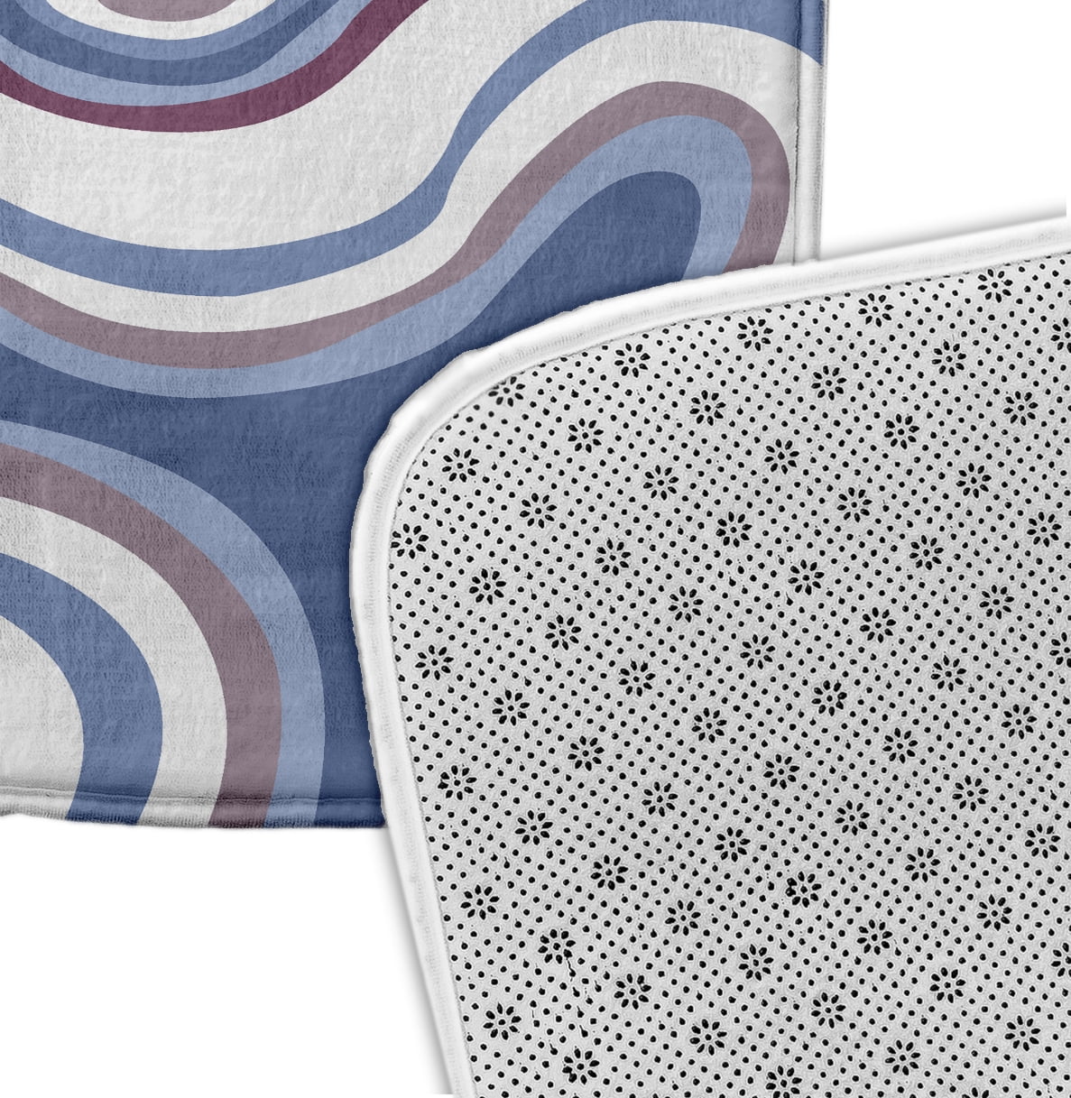 Simply Daisy 24" x 17" Plush Microfiber Purple Agate Bath Mat