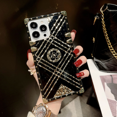 thumbnail image 3 of Étui Carrée Compatible avec iPhone 13 Pro Max, Protection Luxueuse en TPU Floral Antichoc avec Support Anneau, 3 of 3