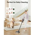 thumbnail image 2 of Evmore Lightweight Stick Vacuums Cordless Vacuum Cleaner for Hard Floor Carpet Pet Hair Home(38Kpa/400W, 45Mins), 2 of 7