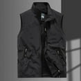 thumbnail image 2 of Kureaily Men's Casual Lightweight Outdoor Fishing Work Travel Photo Vest Jacket Multi Pockets, 2 of 4