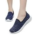 thumbnail image 3 of Bmisegm Women's Shoes Soft Bottom Breathable Flat Ladies Casual Shoes Mom Shoes Womens Casual Shoes Blue 37, 3 of 9