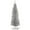 silver, variant on Costway 6FT Tinsel Tree Unlit Slim Pencil Christmas Tree Metal Silver