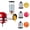 Blue, variant on TOCOKEID Slicer Shredder Attachment for KitchenAid Stand Mixer, Cheese Grater Attachment for Kitchenaid,White