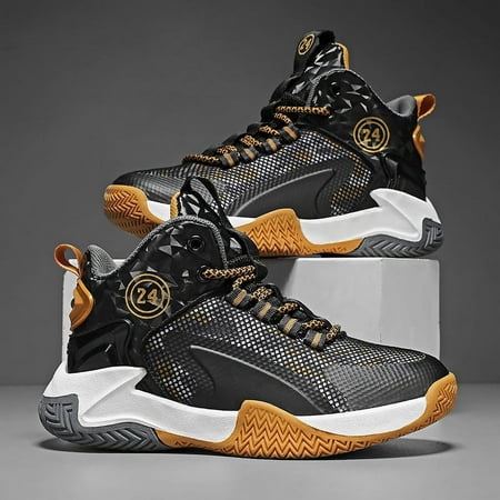 

Youth Lightweight Basketball Shoes High-Top Sneakers for Boy Comfort Trainers (Little Kid/Big Kid)
