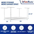 SafeRacks Overhead Garage Storage Rack Heavy Duty Racks for Garage
