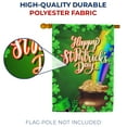 thumbnail image 4 of America Forever Happy St Patricks Day House Flag Leprechaun Rainbow Pot Gold 28 x 40 Inch Luck of the Irish Double Sided Outdoor Yard Lucky Clover Shamrock St Patricks Day Decorations, 4 of 5