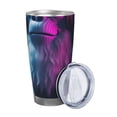 thumbnail image 2 of Salouo Hip-Hop Glasses Gorilla Print 20oz Tumbler with Lid,Stainless Steel Vacuum Insulated Tumbler Durable Insulated Coffee Mug Thermal Cup with Splash Proof Sliding Lid-Straw Three-piece Set, 2 of 8