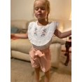 thumbnail image 3 of Toddler Baby Girl Clothes Set Short Sleeve Top Shorts Summer Outfits (3-4T, Pink), 3 of 6