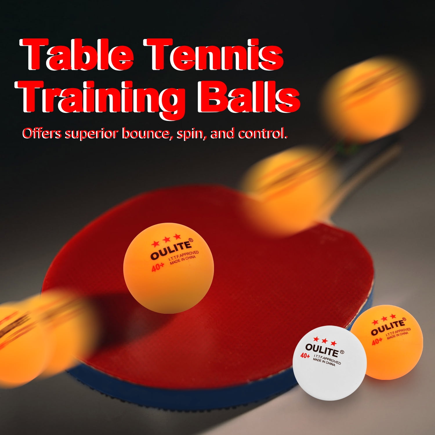 40mm Table Tennis Training Balls High Bounce Practical Professional