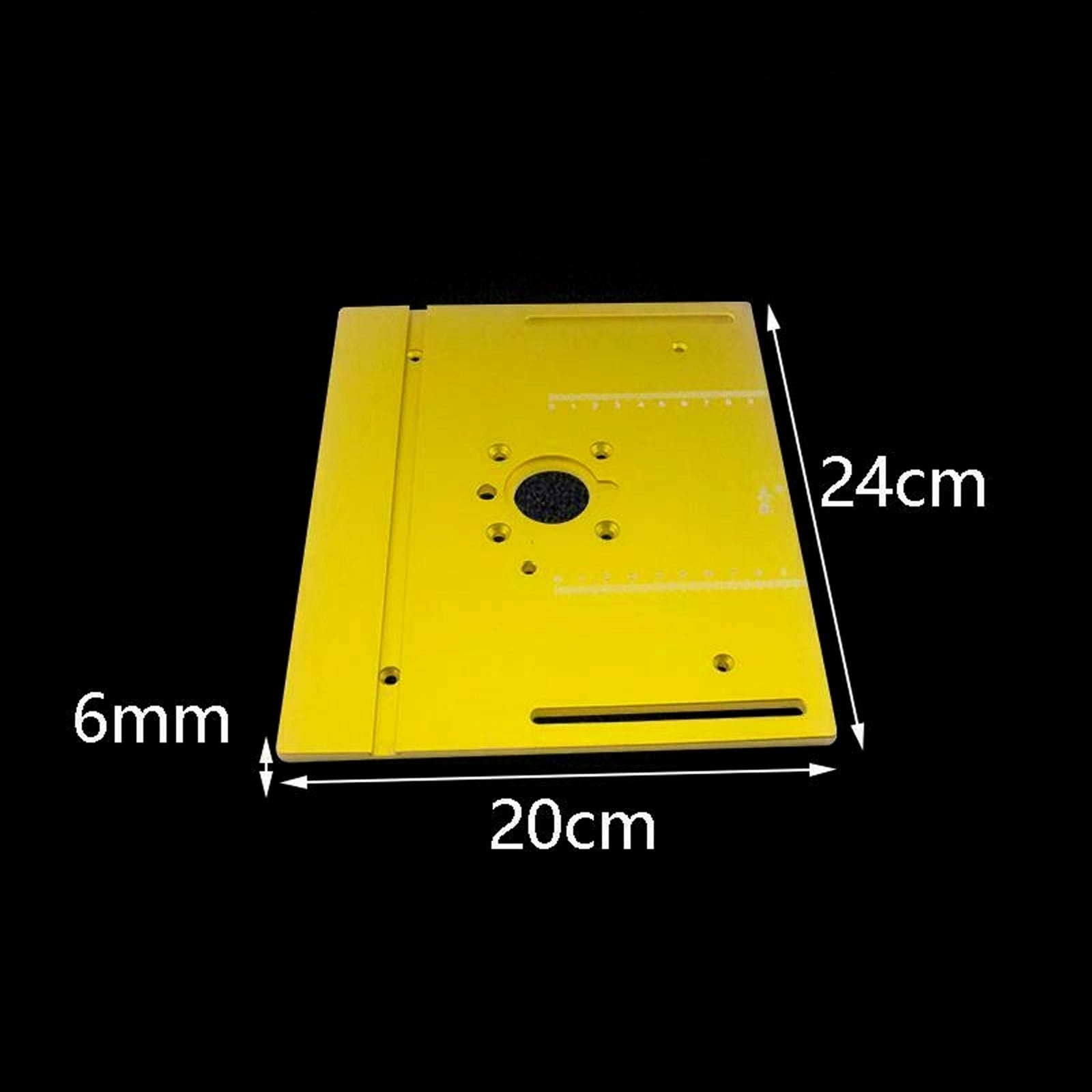 Aluminum Router Table Insert Plate Woodworking Benches Saw Miter Gauge Sliding Brackets Table Panel Saw Machinery 240x200x6mm ,Efficient Cutting