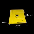 thumbnail image 7 of Aluminum Router Table Insert Plate Woodworking Benches Saw Miter Gauge Sliding Brackets Table Panel Saw Machinery 240x200x6mm ,Efficient Cutting, 7 of 7