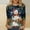 Shirts-A03Multicolor, variant on Gamivast Womens Christmas Blouse Plus Size Round Neck 3/4 Sleeve Blouse Cute Snowman Trees Printed Holiday Pullover Merry Christmas Shirts Vacation Casual Tees Tops 5XL