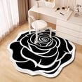 thumbnail image 3 of Alfombra de gel de sílice para salón, dormitorio y pasillo, alfombrilla de tierra de diatomeas con diseño único de rosas, suave y cómoda., 3 of 4