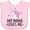 AD-Pink, variant on Inktastic My Nana Loves Me Unicorn Girls Baby Bib