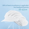 thumbnail image 2 of Chic Dustproof Cooker Work Wear Work Hat Cook Headwear Kitchen Visors Chef Cap SKY BLUE, 2 of 8