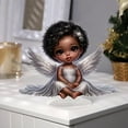 thumbnail image 4 of ToyKingdee Graceful The Cross Prayer Wings Angel Figurine, Gorgeous Angel Wings Cross Decoration for Desk and Living Room Decoration, Garden Angel Statues for Mother's Day, 4 of 6