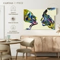 thumbnail image 5 of Elephant Stock Abstract Couple Wall Art - Horizontal Canvas Wall Art - Living Room Wall Decor - People Canvas - Yellow And Green Decor - 48" x 32", 5 of 8