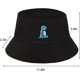 thumbnail image 5 of RV Sombrero de pescador bordado a la moda, sombrero de pescador para hombres y mujeres Rojo Verde, 5 of 5