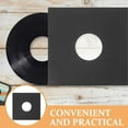 thumbnail image 4 of DEEPCRAFF 4Pcs Vinyl Record Covers Black Protective Vinyl Sleeves for Record Collection, 4 of 8