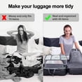 thumbnail image 3 of 9Pcs Storage Bags Set Multifunctional Cosmetic Suitcase Tidy Organizers Large Cosmetic Toiletries Pouch Wardrobe Vacation Compression Suitcase Gray, 3 of 7