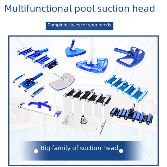 Cabezal de succión para piscina, aspiradora subacuática, cabezal de succión ponderado para limpieza de piscinas, máquina de succión de 14/18 pulgadas, placa de succión para limpieza