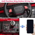 thumbnail image 5 of TOBBI 12V Kids Ride on Car, Jeep Car with Remote Control, LED Lights, Music, Horn, Bluetooth, Spring Suspension, Rocking, Red, 5 of 16