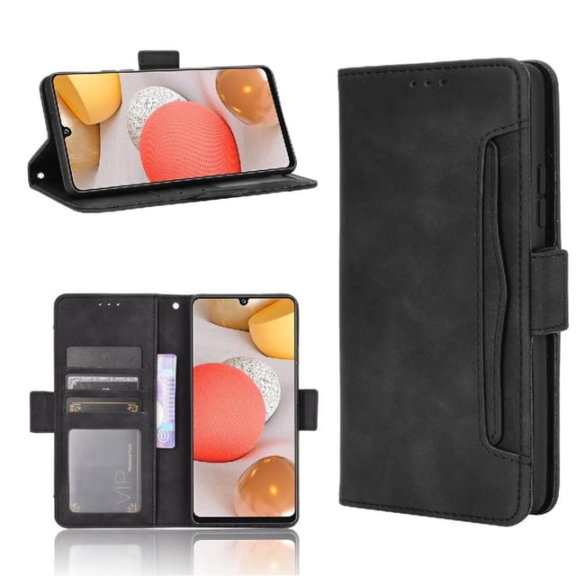Funda Cartera Magnética para Samsung Galaxy A42 5G- Tarjetero Desmontable, Cuero PU, Soporte
