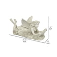 thumbnail image 5 of Zoya 23 Inch Fairy Angel Reading Book Figurine Statuette - Resin - White, 5 of 5
