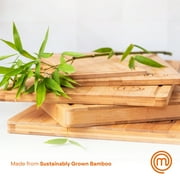 MasterChef Large Bamboo Cutting Block, Sustainable Butchers Carving Block