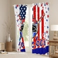 thumbnail image 3 of Homewish Hockey Helemt Black Out Curtains,Colorful Stars Print Curtains Pack of 2 (42x63 Each),Red Blue White Bedroom Curtains For Kids Boy,Microfiber Bedroom Decor, 3 of 6