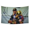 thumbnail image 1 of Tapiz con diseño de bandera de Kobe Bryant, diseño de anime, para colgar en la pared, 90 x 150 cm, 1 of 1
