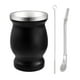 thumbnail image 5 of Juego de taza de mate para el hogar, duradera y fácil de limpiar, 230 ml, ideal para el dormitorio. Negro, 5 of 9