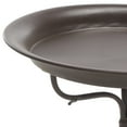 thumbnail image 3 of SAFAVIEH Nigel Outdoor Patio Bird Bath, Rustic Brown, 3 of 7