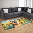 thumbnail image 3 of German Shepherd Hello Summer Sunshine Sunflowers Spring Retro Vintage Indoor Rug Alsatian Dog Lover Gifts Carpet Living Bed Room Sofa Home Decor - 00008, 3 of 5