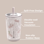 HydroJug Everyday Tumbler – Ceramic-Lined Insulated Tumbler with Straw and Soft-Touch Lid, Cup Holder Friendly – 14 oz, Camo