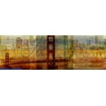 thumbnail image 2 of PI Studio 18x9 White Modern Wood Framed Museum Art Print Titled - Sunset Bridge, 2 of 4