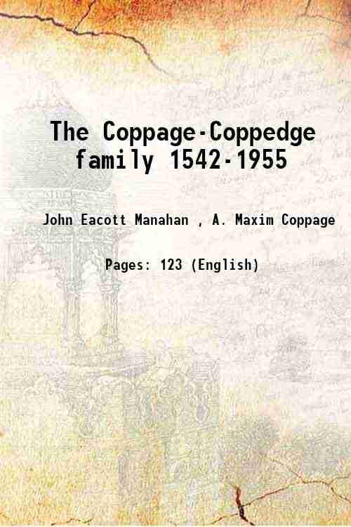The CoppageCoppedge family 15421955 1955