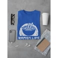 thumbnail image 3 of Ramen Life Faded Bowl Art T-Shirt Men -Smartprints Designs, Male 3X-Large, 3 of 4