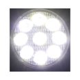 thumbnail image 4 of CAR 27W 9LED Round Mini Trabajo Luz Auxiliar De Luz Auxiliar Luz Para La Carretilla Elevadora De Camiones De Motocicleta Del Automóvil, 4 of 7