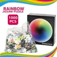 thumbnail image 4 of Ezzo Round Jigsaw Rainbow Puzzle Large 26 inch 1000Pcs, 4 of 8