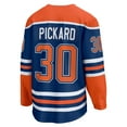thumbnail image 3 of Men's Fanatics Calvin Pickard Royal Edmonton Oilers Home Premier Breakaway Player Jersey, 3 of 3