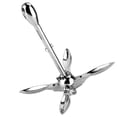 thumbnail image 1 of Boat Grapnel,Foldable Anchor 316 Stainless Boat Accessory Stainless Steel Anchor Enhanced Features, 1 of 5